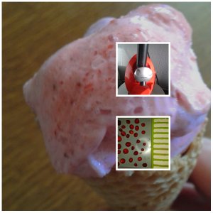 glace lait fraise