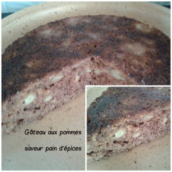 gateau aux pommes saveur pain d'épices