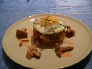 légumes automnaux sous l'oeuf