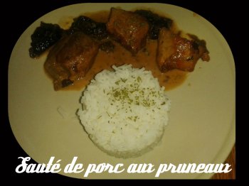 sauté de porc aux pruneaux