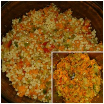 salade pâte concombre carotte tomate poivron