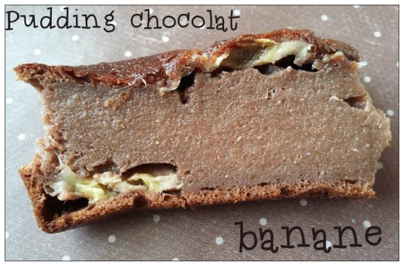 pudding banane chocolat