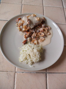 poulet fruits de mer