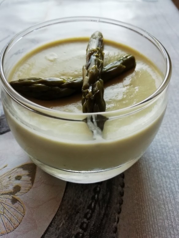 panna cotta asperges