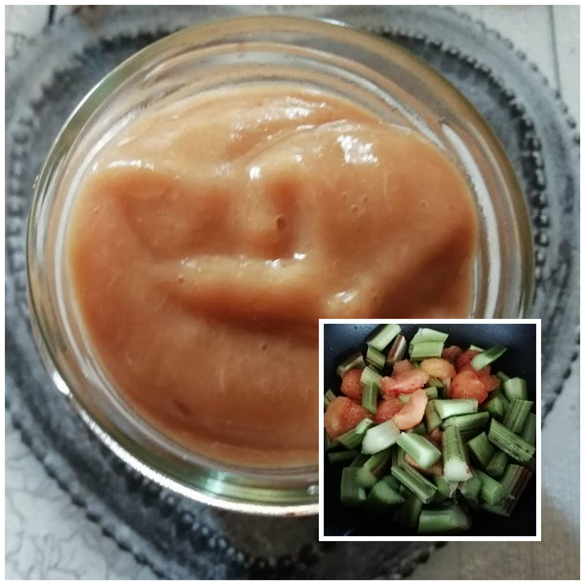 compote prunes rhubarbes