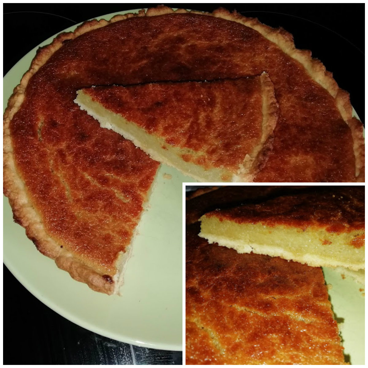 tarte amandine rhubarbe