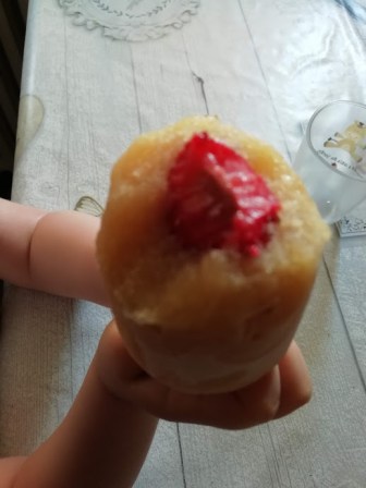 glace compote pomme fraises