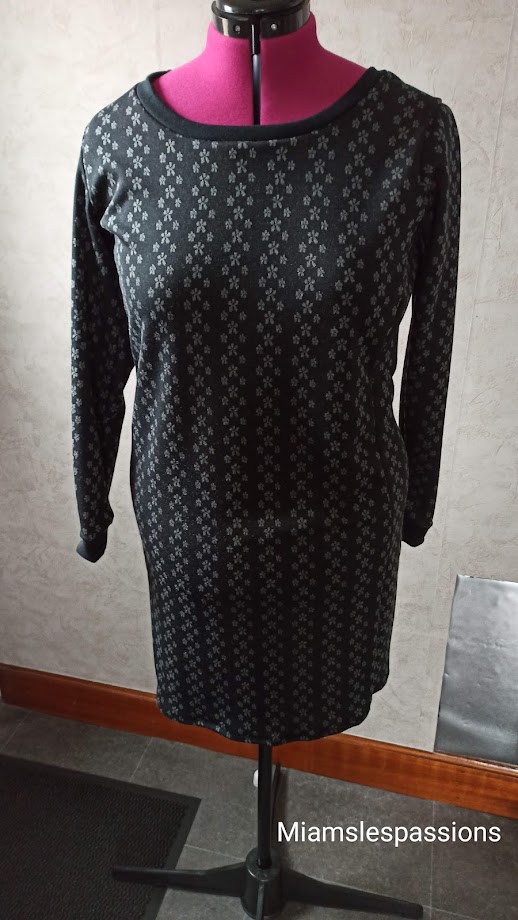 Tunique MIA SOANA Noir Et Marron - Taille 46 - Très Bon état, Stylée !